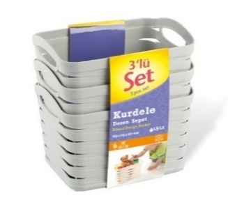 KURDELE DESEN SEPET KUSAK ETI·KETLI· 3'LÜ SET 1,5 