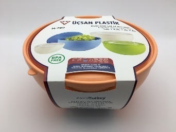 KAPAKLI KASE 3'LÜ SET.0 -M738 *18