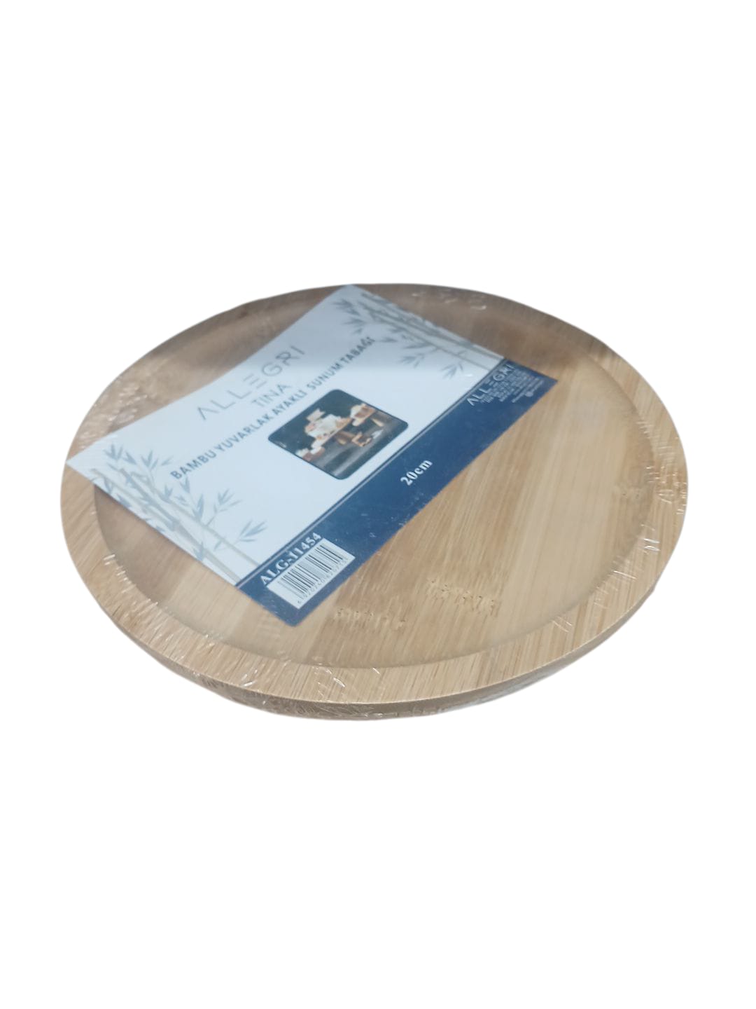 ALLEGRI BAMBU 20 CM AYAKLI YUVARLAK SUNUMLUK *24