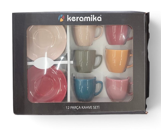 NETPOR KERAMIKA 6LI KAHVE FINCAN TAKIMI *6